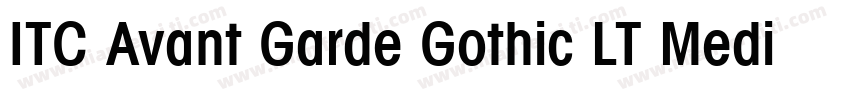 ITC Avant Garde Gothic LT Medium字体转换